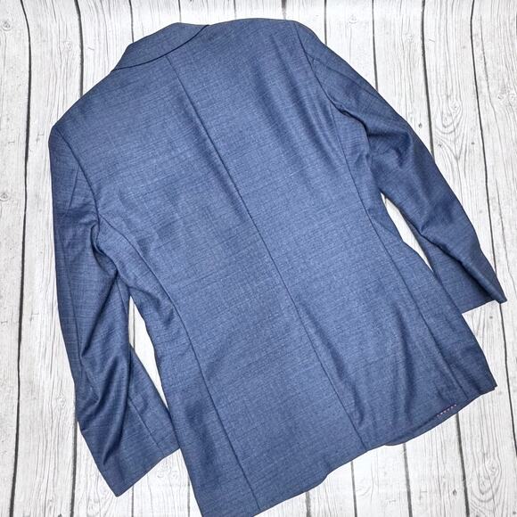 Indochino Custom Made, Navy Blue Blazer Size 40 Regular - Picture 2 of 6